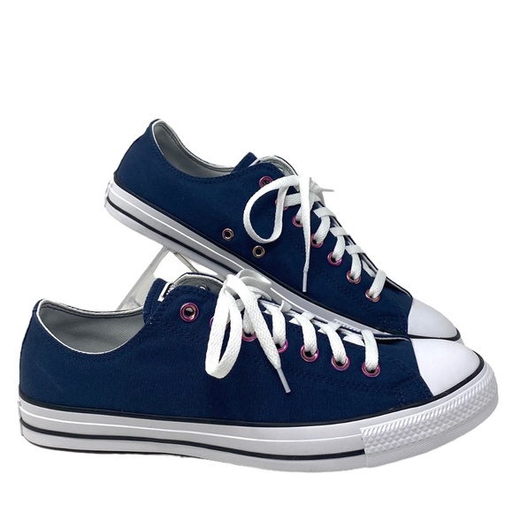 Converse Ctas Low Shoes Skate Casual Men's Size Navy Canvas Custom 168958C-WBP - Picture 1 of 12